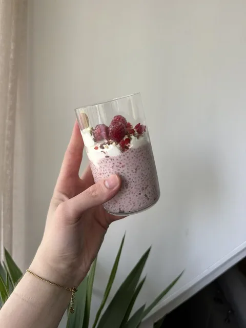 Frambozen chiapudding - voedzaam recept van orthomoleculair therapeut Danique Kwakman