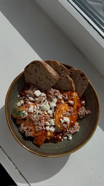 Shakshuka feta tonijn